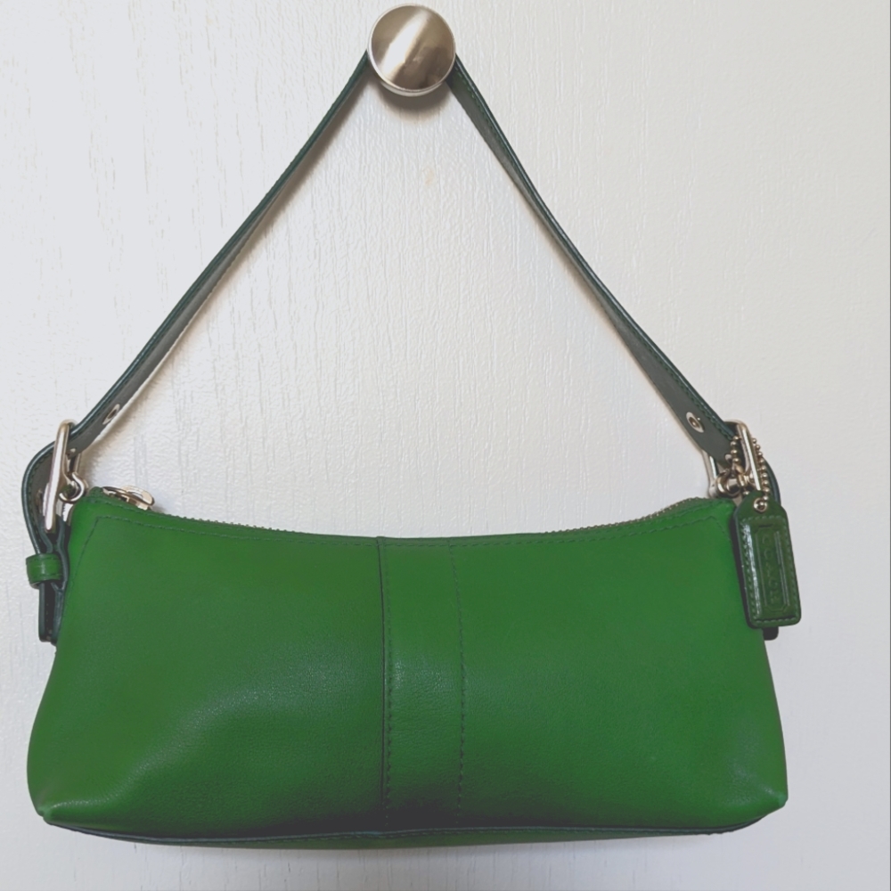 Coach 7461 Mini Baguette Shoulder Bag - Kelly Green